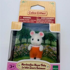 Calico Critters Marshmallow Mouse Baby Figure New Collectible Toy